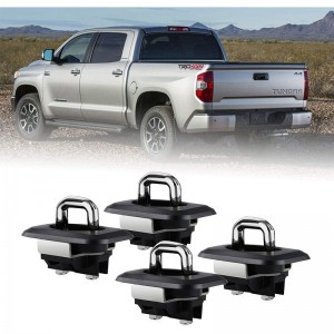 Tie Down Anchors Truck Bed Side Wall Anchors för 2000-2013 Tundra Retractable med olika dörrar och Pop Out Rail Cap Cover