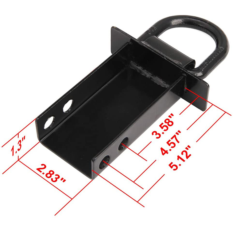 Heavy Duty Removable D-Ring Stake Pocket Tie Down för Verktygsvagnar och Flatbeds med Hitch Pin