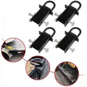 Heavy Duty Removable D-Ring Stake Pocket Tie Down för Verktygsvagnar och Flatbeds med Hitch Pin