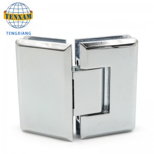 135 graders zinklegering gångjärnsbadrumsduschdörrfixeringsklipp glasdörr duschrum hårdvara tillbehör