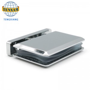 Kina Leverantör Billiga Försäljning Guangdong Jinli Hårdvara Polish Brass Glass gångjärn Öppna 90 graders gångjärn