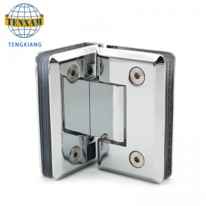 90 graders visa glasdörr gångjärn Rostfritt stål Badrumsklämma