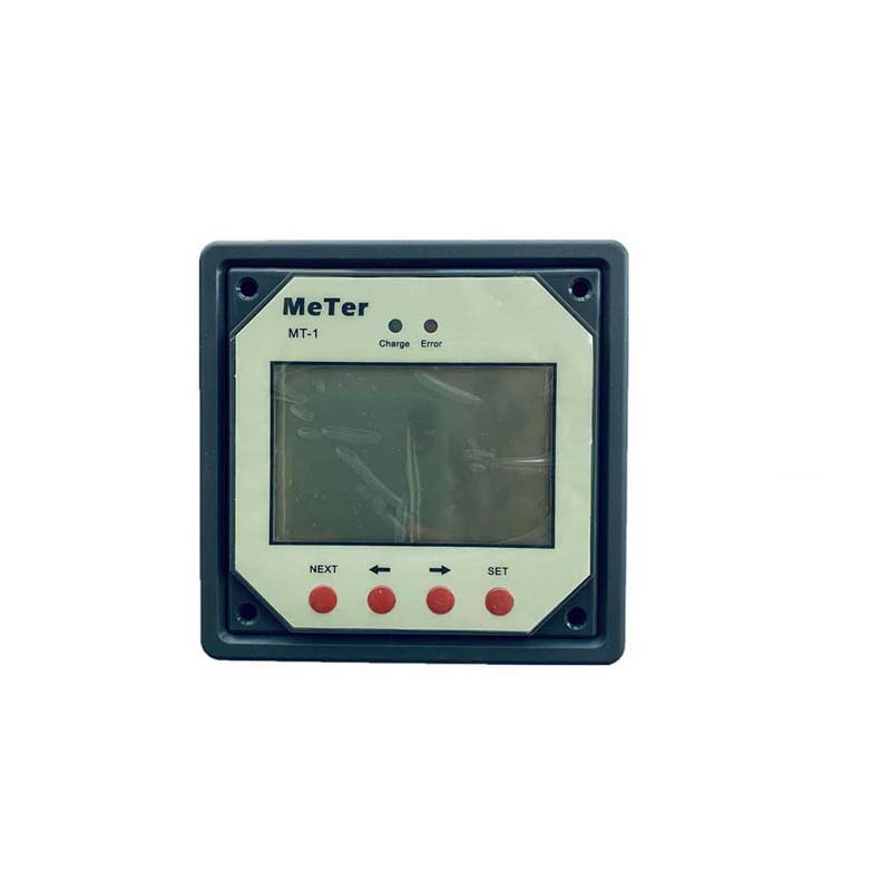 LCD-fjärrmätare för dubbla batteriladdningsregulatorregulatorer MT-1 med 10m kabeljätte fjärrkontroll