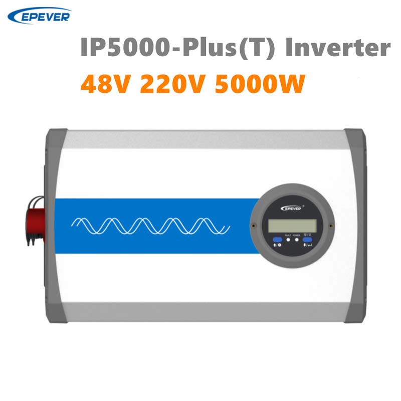 Ny EPEVER Solar High Frequency Sine Wave Inverter iPower-plus 5000W 48VDC 220VAC Off-Grid Inverter Terminal för solsystem