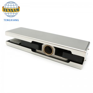 Högkvalitativ rostfritt stål glasdörr kläm patch montering för kontor