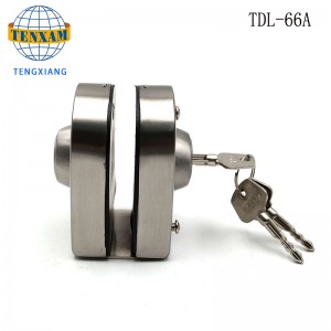 Hotell Badrum Framebly Glasdörr Dubbelås Rostfritt Stål Glasdörr Spärr 8 ~ 12mm Skjutdörrdörrlås