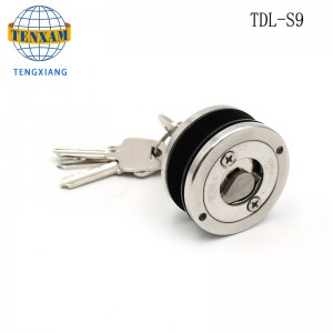 Högkvalitativa glidande glasdörrlås med låscylinder