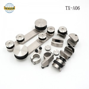 Glasdörr glidande system Skjutdörr hängande rostfritt stål glidhjul