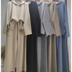 Modig Casual Enkel Wool Sweater Two Piece Hoodie Set 69056#