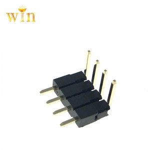 2.54mm 2P ​​~ 40P 90 ° Höger vinkel Två plastmatad stifthuvudanslutning