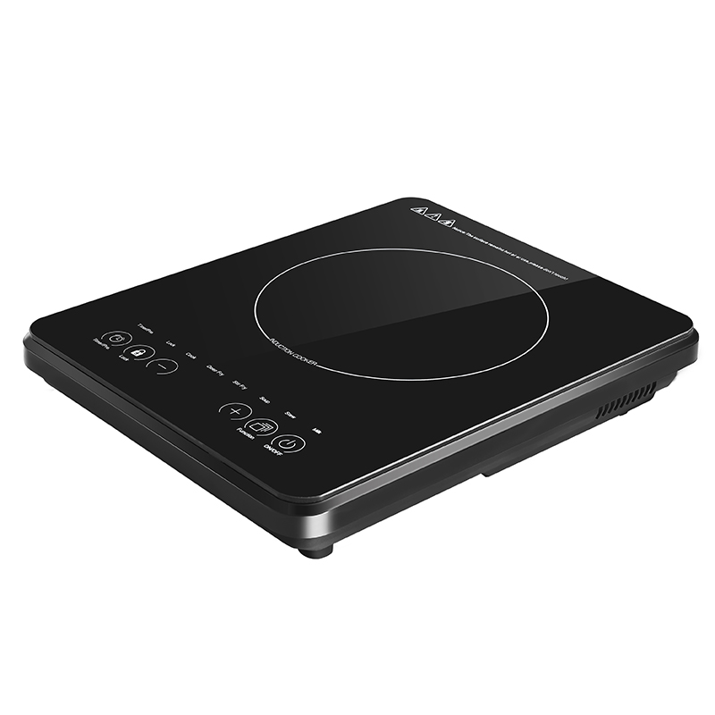 22A3 Portable induktionskokare reservdelar, induktionspole induktionsuppvärmning och temperaturkontroll med svart polerad glaspanel