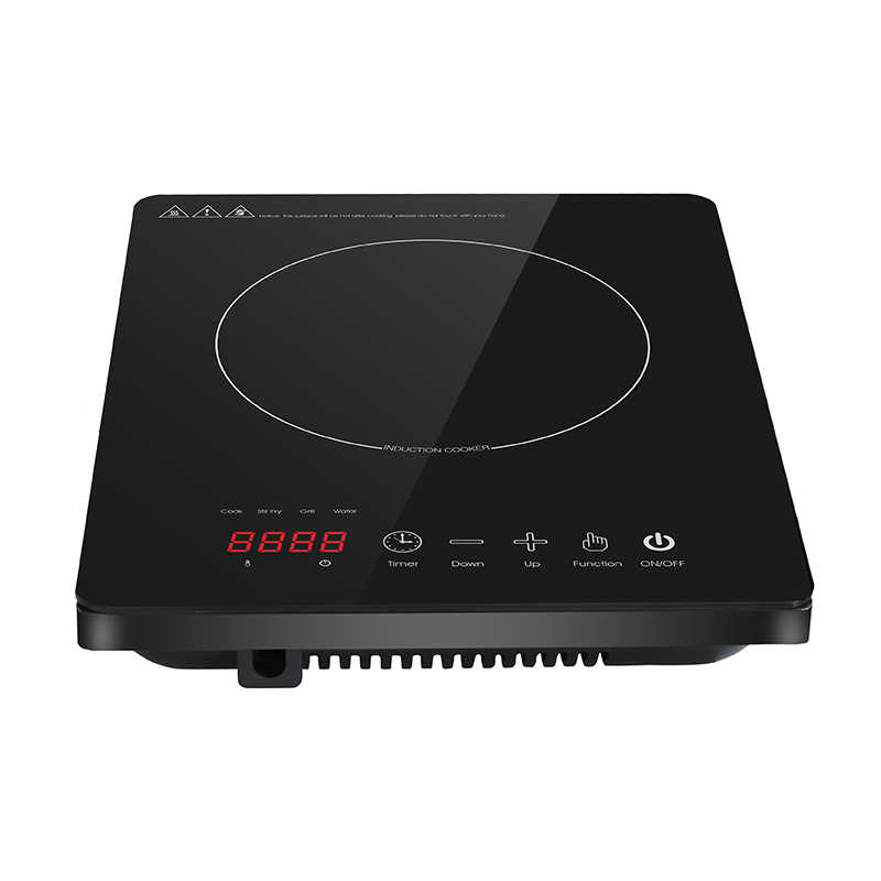 BTC03 Portabel induktionshäll, 2000W Touch Induktionskokare med barnsäkerhetslås, 8-nivå och temperaturkontrolldisk