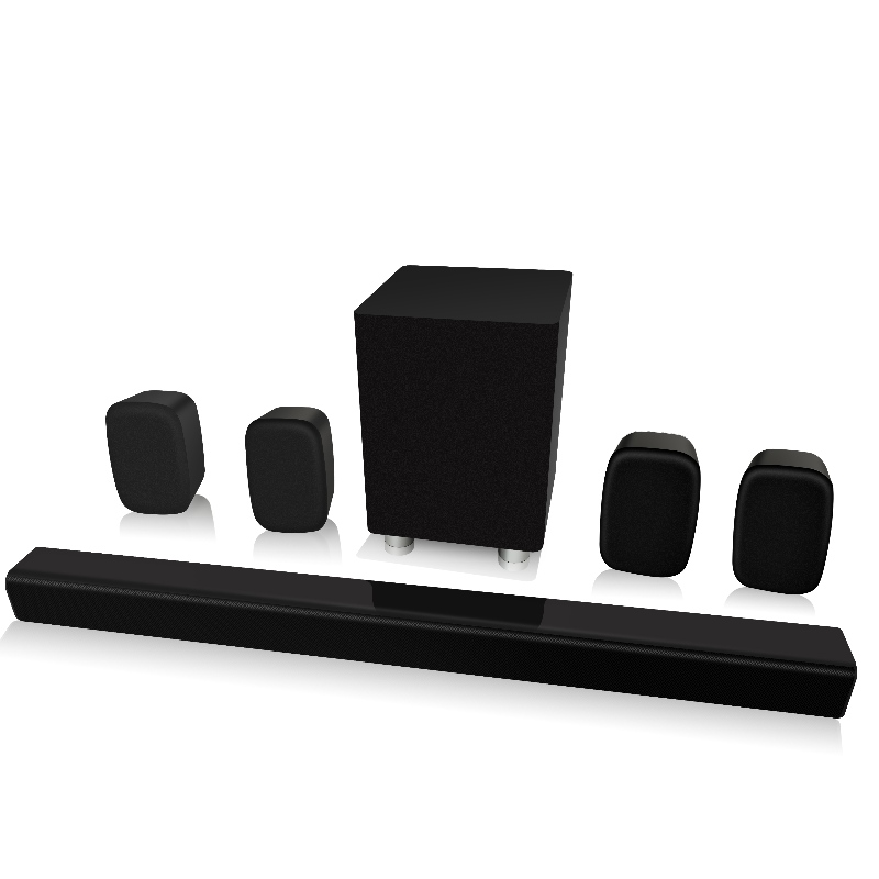 FB-SB55 5.1CH Bluetooth Soundbar Speaker med extern trådbunden subwoofer