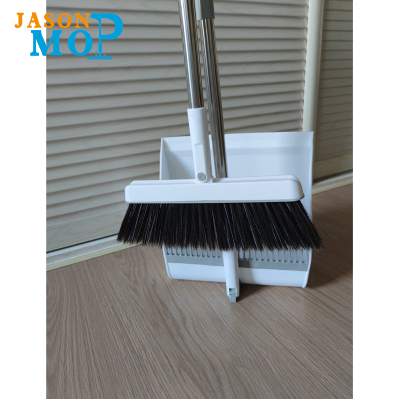 Livet Magic Set och Broom Dustpan Stål Huvud Hus Plast Rengöring Dustpan Handel Broom Set Head Style Modern