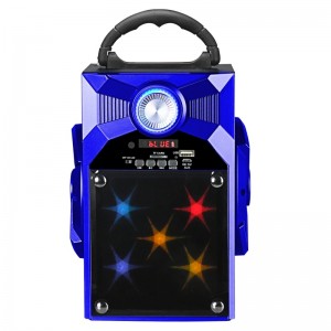 FB-BS8868S Portable Bluetooth-högtalare med glasspegel LED-belysning