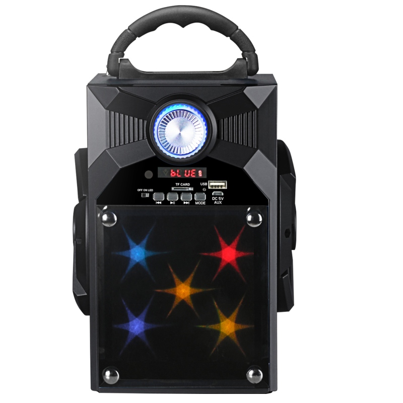 FB-BS8868S Portable Bluetooth-högtalare med glasspegel LED-belysning
