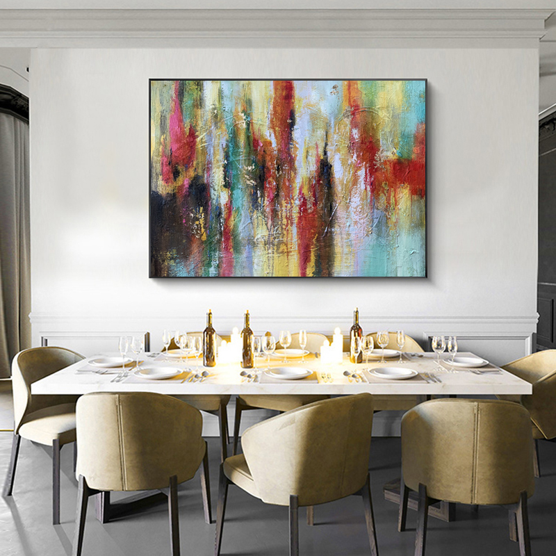 Abstrakt Hotell Dekoration Heminredning Vägg Modern Väggkonst Kanvas Oljemålning Bild på Väska Vardagsrum