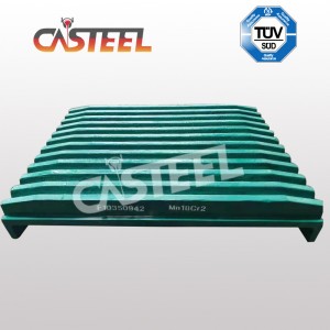 MC110 käftplatta fixerad och gunga för Kleemann Mobile Crusher