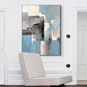 Heminredning Modern Nodic Abstrakt Handmålning Kanfas Väggkonst