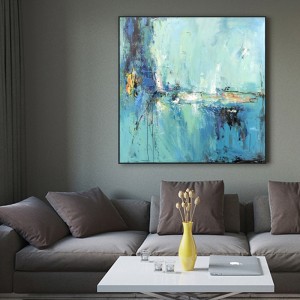 Heminredning modern oljemålning kanfas handgjord väggkonst andra målningar