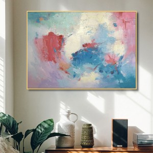 Modern handmålad akryl kreativ inramad väggmålning Abstrakt målning på duk