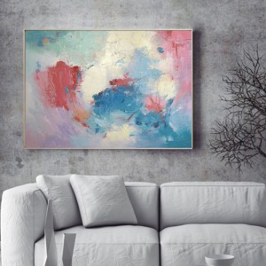 Modern handmålad akryl kreativ inramad väggmålning Abstrakt målning på duk