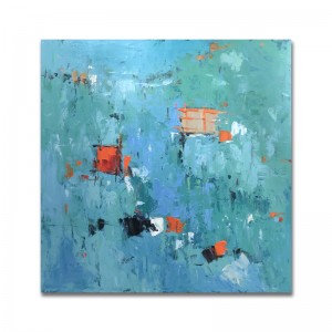 Handmålade oljemålning fyrkantig kanfas abstrakt teckning hem dekorationer för vardagsrum konst andra målningar cuadro