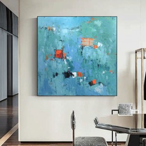 Handmålade oljemålning fyrkantig kanfas abstrakt teckning hem dekorationer för vardagsrum konst andra målningar cuadro