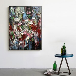 Partihandel trappa entré vägg dekoration modern konst abstrakt handgjord olja kanfas bildmålning