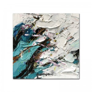 100% handmålade stora kanfas Hotellrestaurang Dekorativ väggkonst Abstrakt Canvas Målningar för vardagsrumsvägg