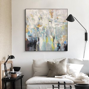 100% handmålad konst handgjord oljekonst målning Original abstrakt kanfas för vardagsrums konstarbete