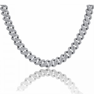 Hip-hop hot style mint cuban halsband