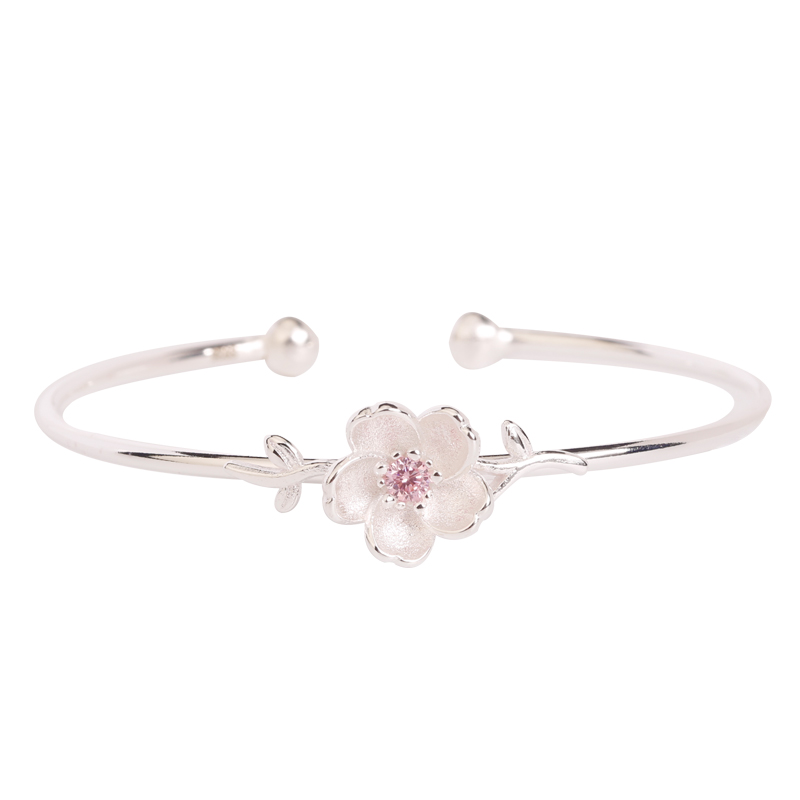 Elegant personlighet Cherry Blossom Silver Armband