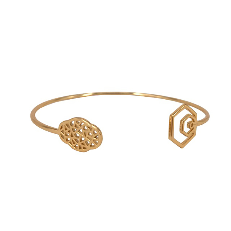Begonia blomma öppet armband