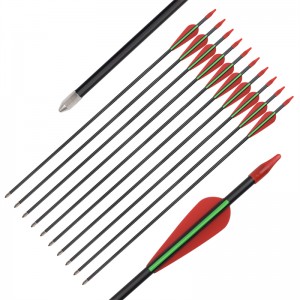 Elong Outdoor 114478 ID5mm 28inch Fiberglas Arrow Streamline TPU Vane för bågskytte Mål