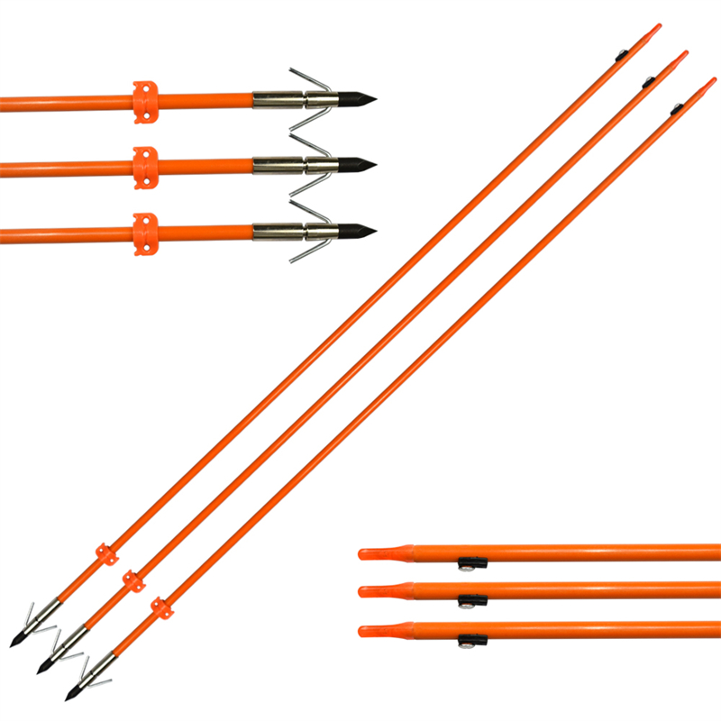 110021-og Elong Utomhus Od8mm 32inch Bowfishing Arrow Fiberglass Shaft Bågskytte Fiske Använda