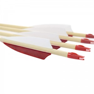 Elong Outdoor 110260-01 28inch träpil med kalkonfjäderbågskytte skytte och jakt