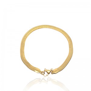 Europeisk och amerikansk mode rostfritt stål guldpläterad knivkedja