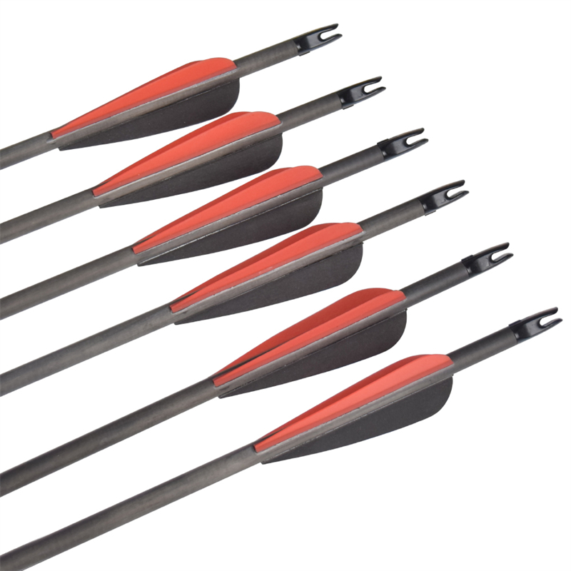 Elong Outdoor 113024 ID6.2mm SP400 Carbon Fiber Arrow Bågskytte Utomhus Skytte Sport