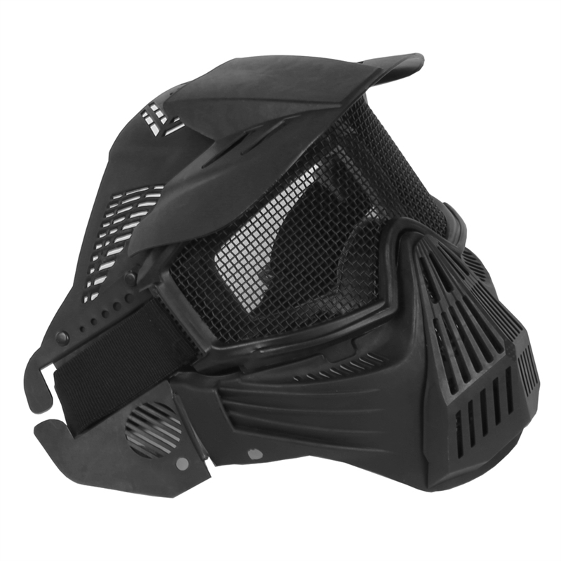 44MA07-BK Airsoft Mask Tactical Masks Fullt ansikte med ögonskydd för CS Survival Games Shooting