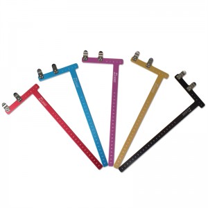 46BS02 Bow Square Bowstring Nock Points L Shape Linjal Bow för Recurve Bow Takedown Bow