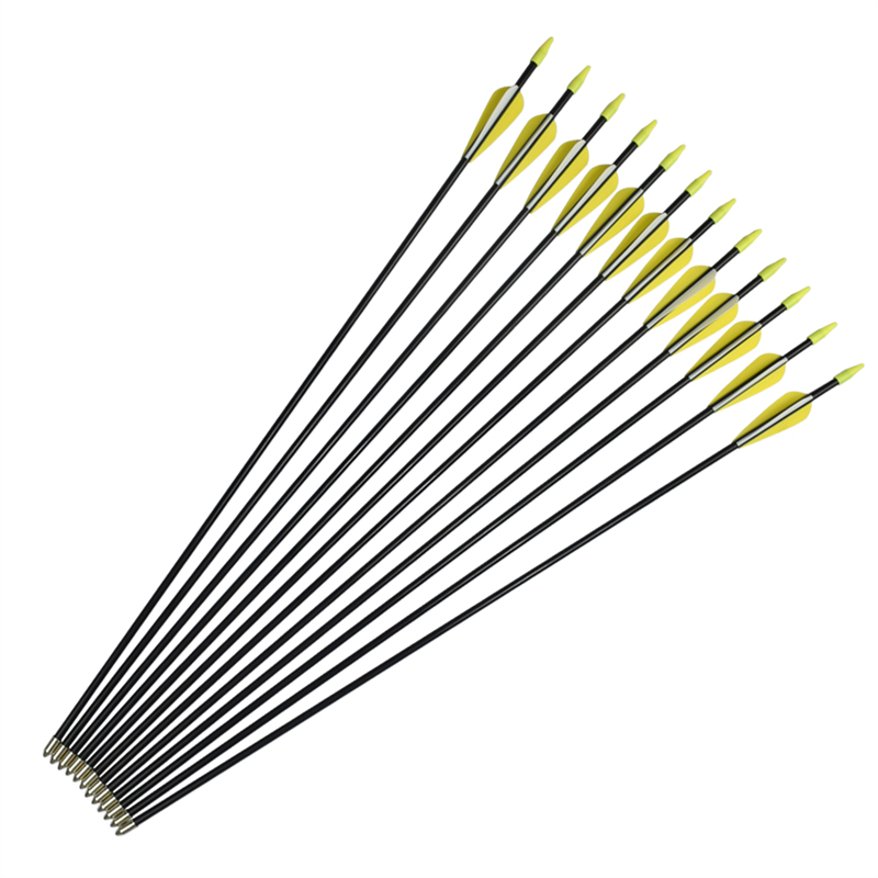 Elong utomhus 110010 ID5mm 30inch glasfiber arrow TPU Vanes bågskytte skytte övning