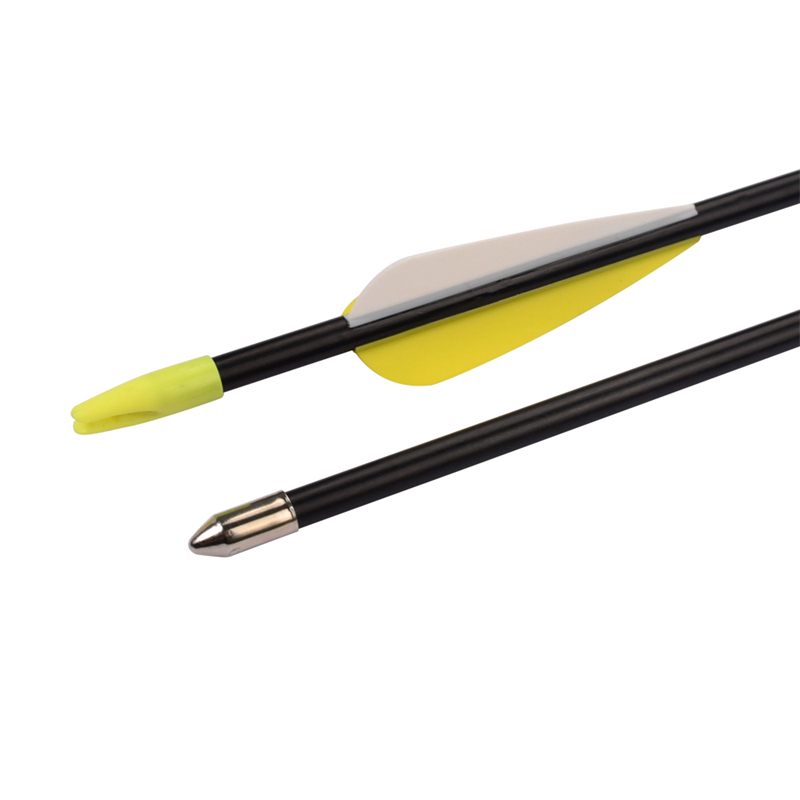 Elong utomhus 110010 ID5mm 30inch glasfiber arrow TPU Vanes bågskytte skytte övning