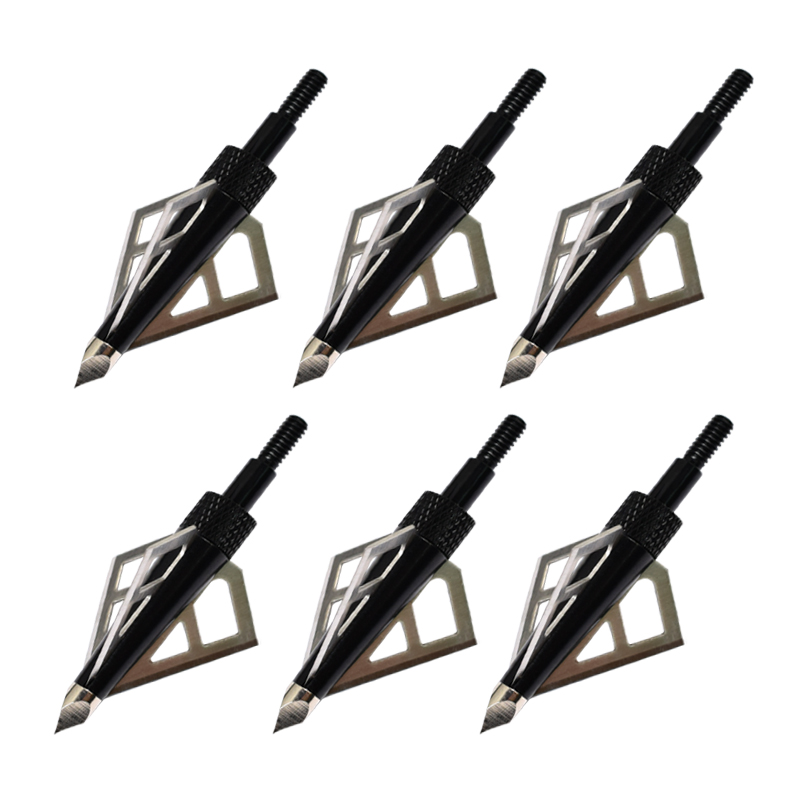 Nika Bågskytte 15B028 3 Blad 100 Kornbreddare för bågskytte Crossbow Bolt Pilar Skruvtips Jakt