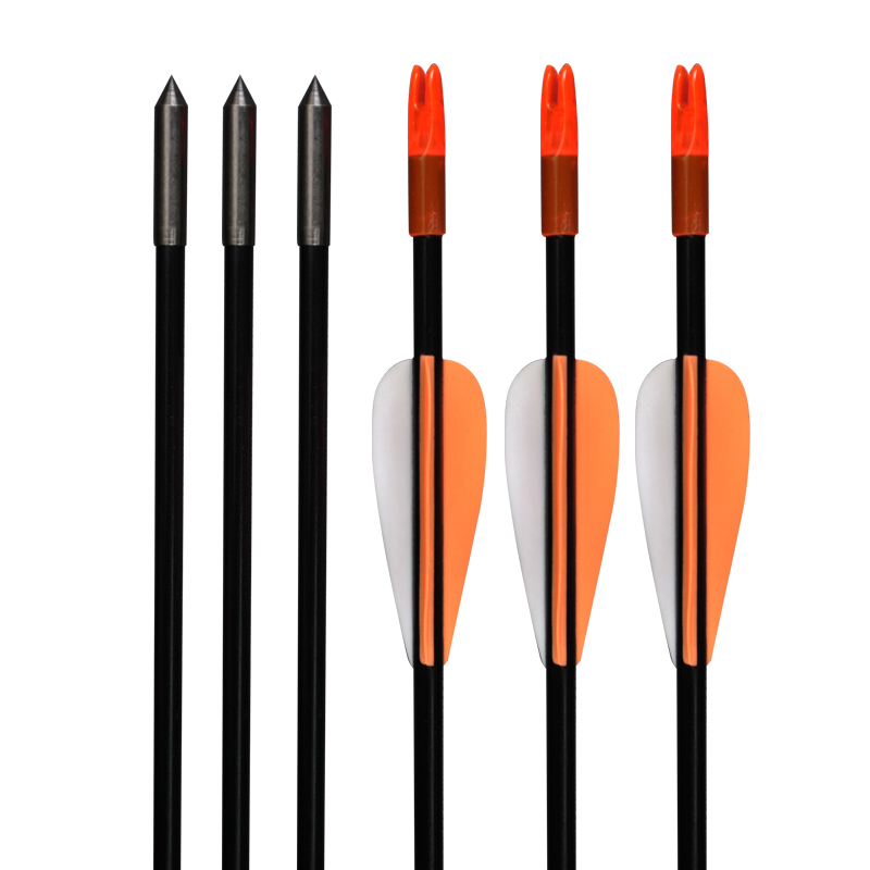 Elong Outdoor 113179 26Inch ID4MM Fiberglass Arrow Archery Recurve Bow Shooting Practice