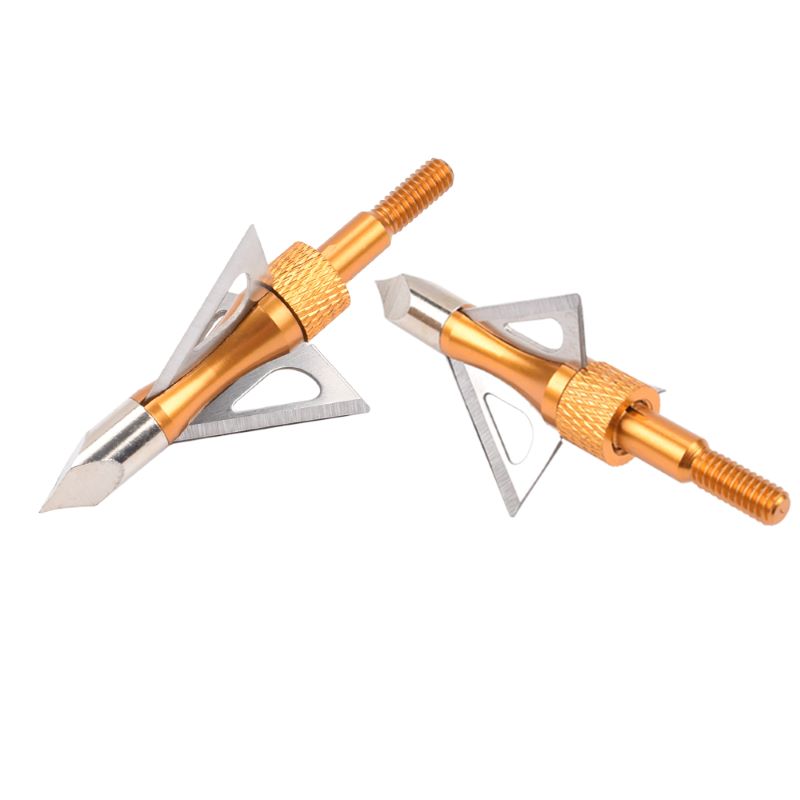 Nika Bågskytte 15B030 100 Korn Rostfritt stål Broadheads Archery Crossbow Bolt Jakt