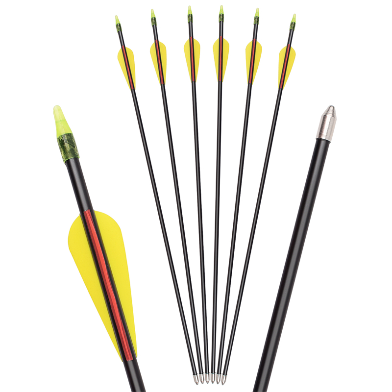 Elong utomhus 115549 26Inch ID5MM glasfiber arrow bågskytte recurve båge fotografering med användning av