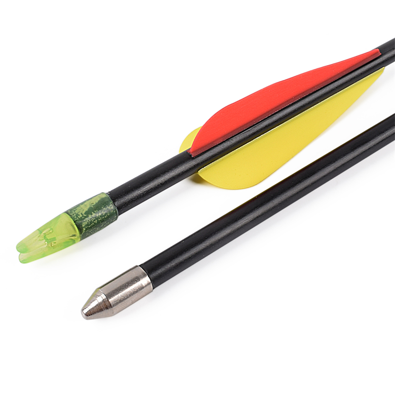 Elong utomhus 115549 26Inch ID5MM glasfiber arrow bågskytte recurve båge fotografering med användning av