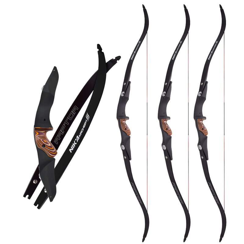 Nika Archery 220053 60inch Recurve Bow med 17inch Ilf RH/LH RISER Target Sport Shooting&hunting
