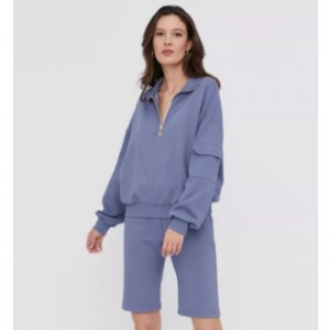 Elastisk slät jersey sportdräkt